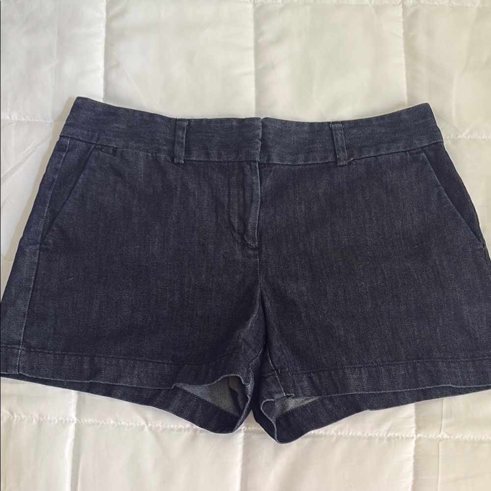NWOT LOFT Dark Denim Jean‎ Shorts size 4 inseam 4 inches